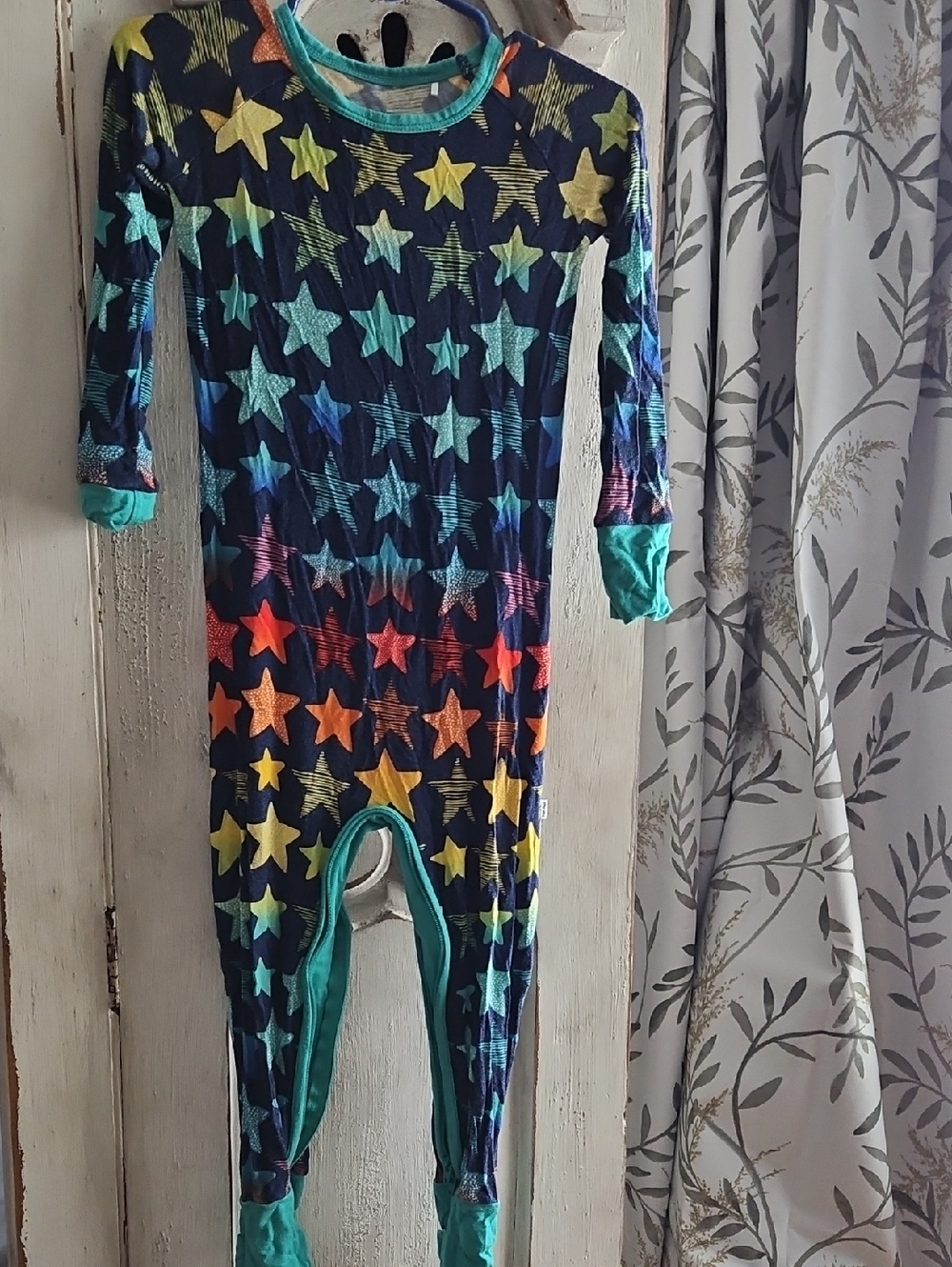 Little Sleepies Rainbow Star Zippy Pajamas 18-24 Months